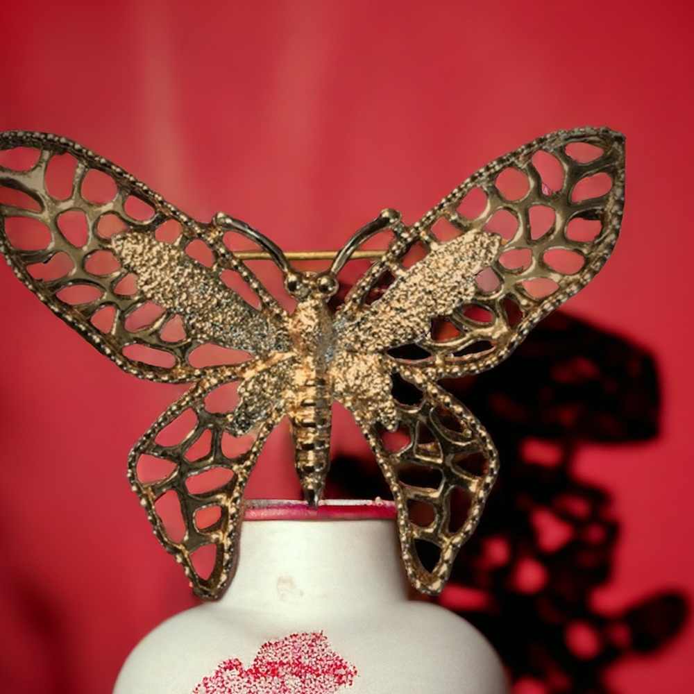 Vintage Sarah Coventry butterfly brooch/pin
